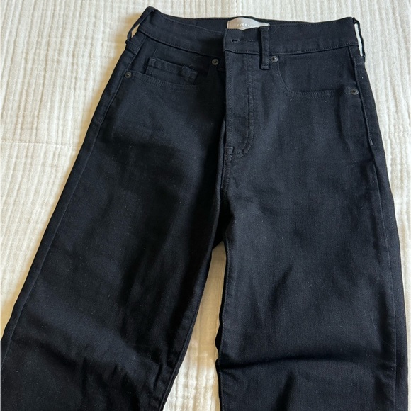 Everlane - The Authentic Stretch High-Rise Cigarette Jean; Size 27 in Black - Picture 2 of 7
